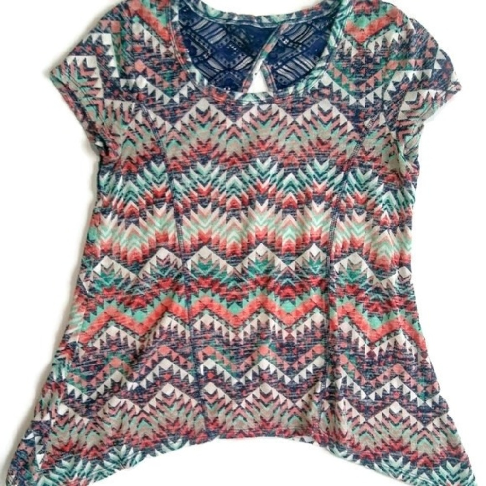 No Boundaries Aztec print T-shirt